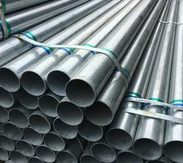 Galvanized rectangular steel tubes